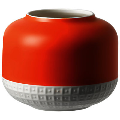 HemingwayDesign for Royal Doulton Rose Vase, H14cm, Orange/White HemingwayDesign for Royal Doulton Rose Vase, H14cm, Orange/White